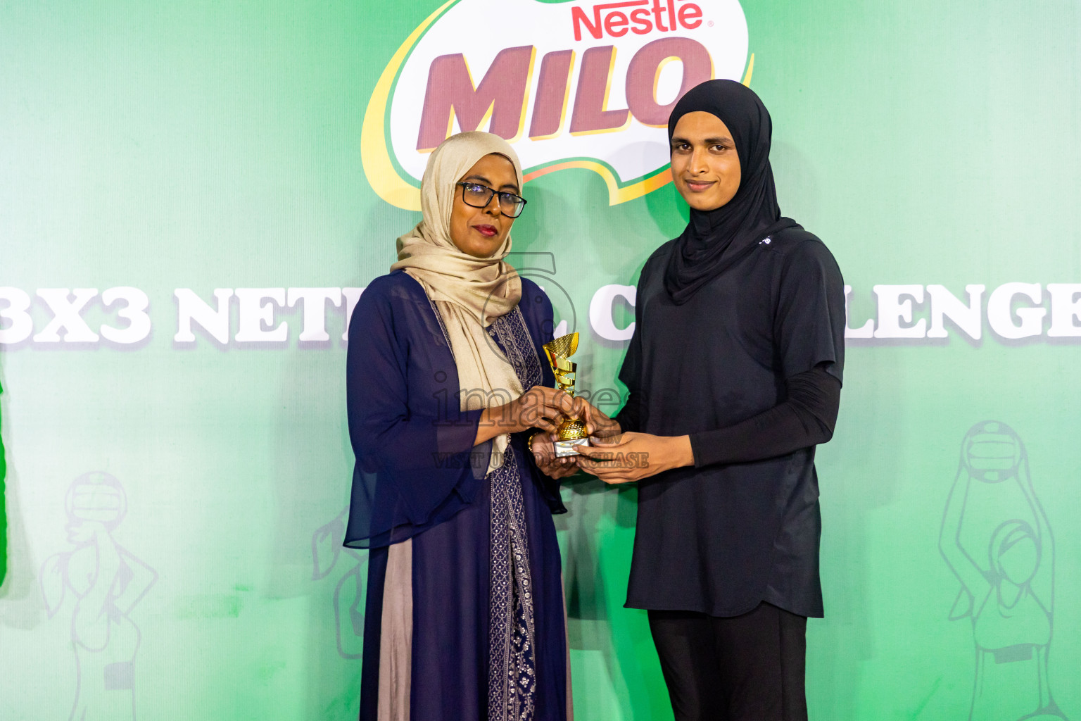 Final of MILO 3x3 Netball Challenge 2024 was held in Ekuveni Netball Court at Male', Maldives on Thursday, 20th March 2024. Photos: Nausham Waheed / images.mv