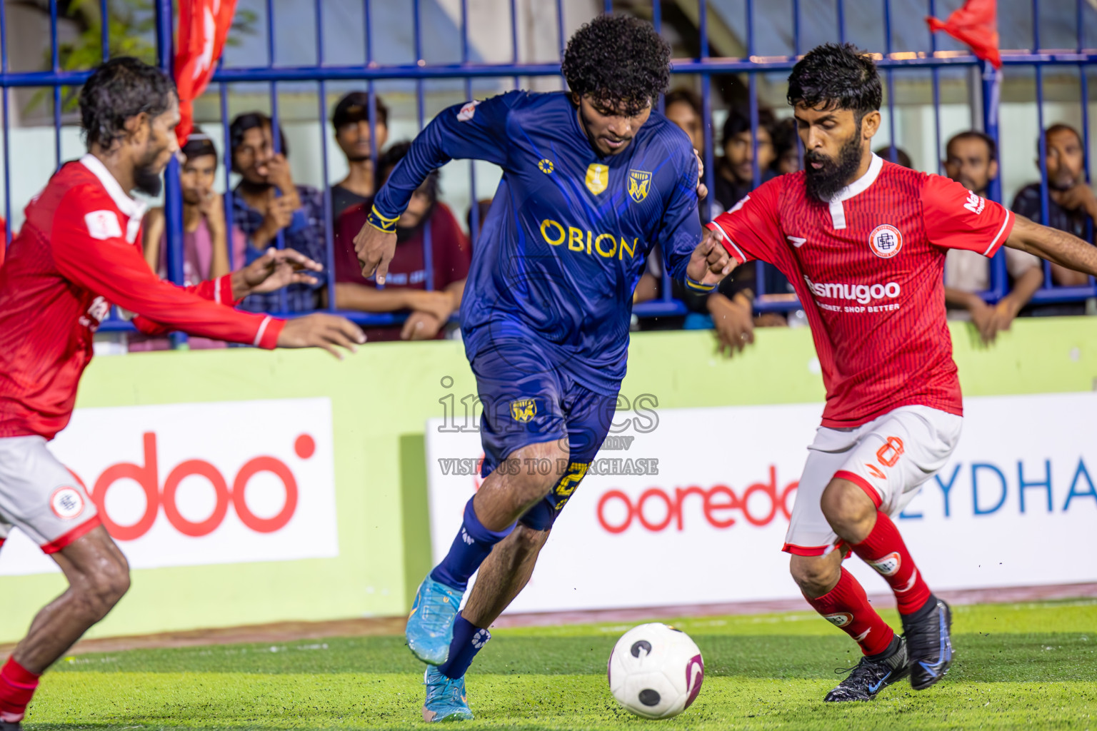 United V vs CC Sports Club in Semi Final of Eydhafushi Futsal Cup 2024 was held on Monday , 15th April 2024, in B Eydhafushi, Maldives Photos: Ismail Thoriq / images.mv