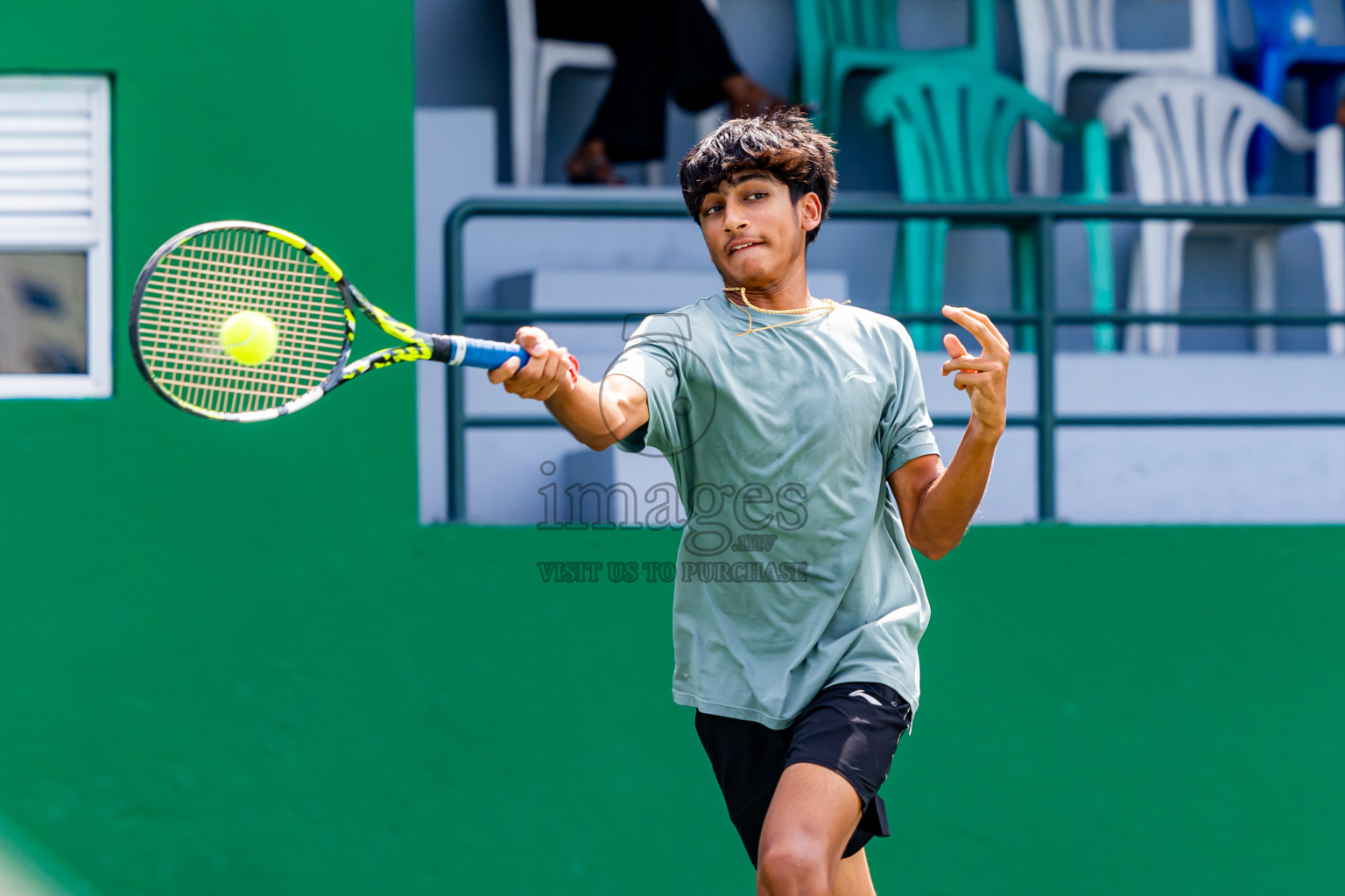 Day 1 of ATF Maldives Junior Open Tennis was held in Male' Tennis Court, Male', Maldives on Monday, 9th December 2024. Photos: Nausham Waheed / images.mv