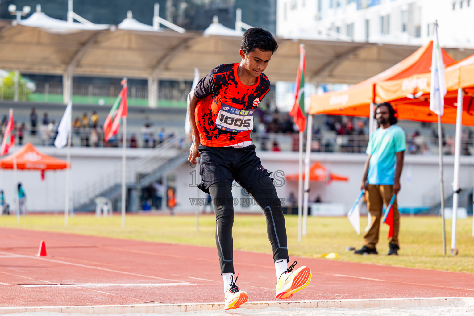 Day 3 of MWSC Interschool Athletics Championships 2024 held in Hulhumale Running Track, Hulhumale, Maldives on Monday, 11th November 2024. Photos by: Nausham Waheed / Images.mv