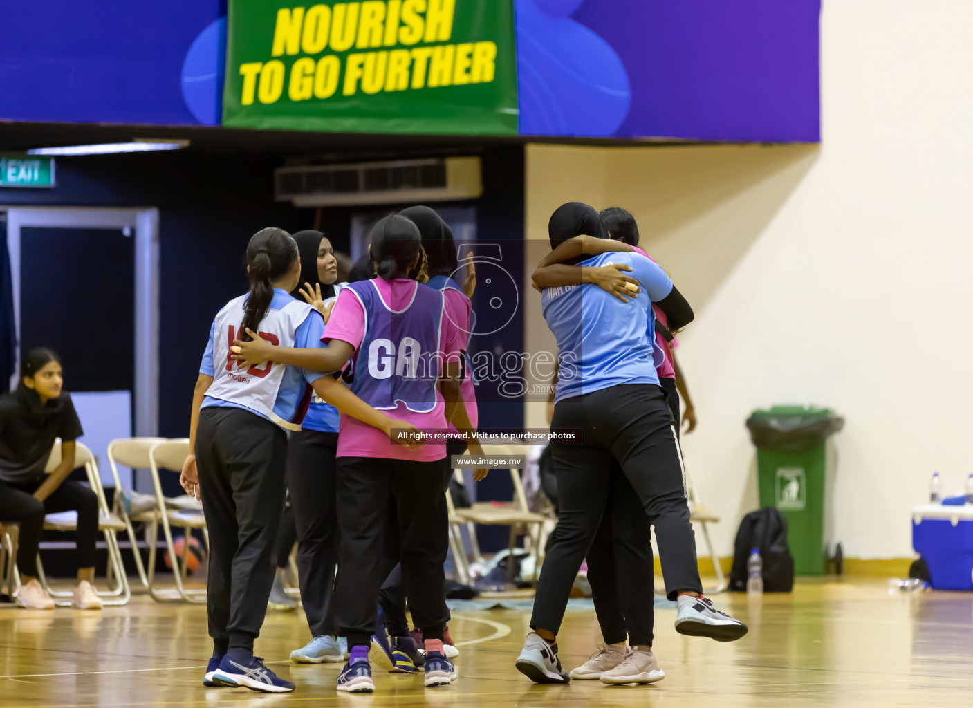 Shinning Star vs Mahibadhoo in the Milo National Netball Tournament 2022 on 21 July 2022, held in Social Center, Male', Maldives. Photographer: Shuu / Images.mv