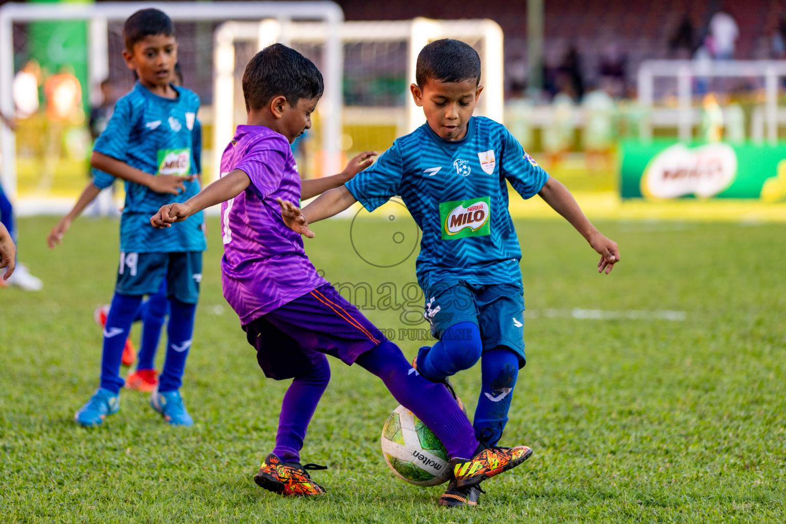 Day 1 of MILO Kids Football Fiesta was held at National Stadium in Male', Maldives on Friday, 23rd February 2024. 
Photos: Hassan Simah / images.mv