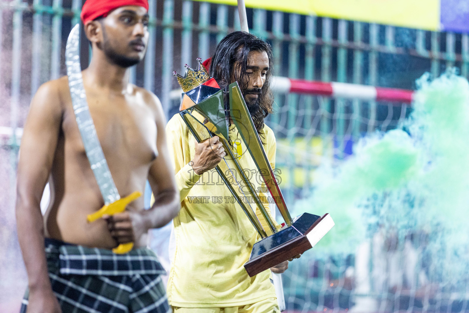 Opening of Golden Futsal Challenge 2024 with Charity Shield Match between L.Gan vs Th. Thimarafushi was held on Sunday, 14th January 2024, in Hulhumale', Maldives Photos: Nausham Waheed / images.mv