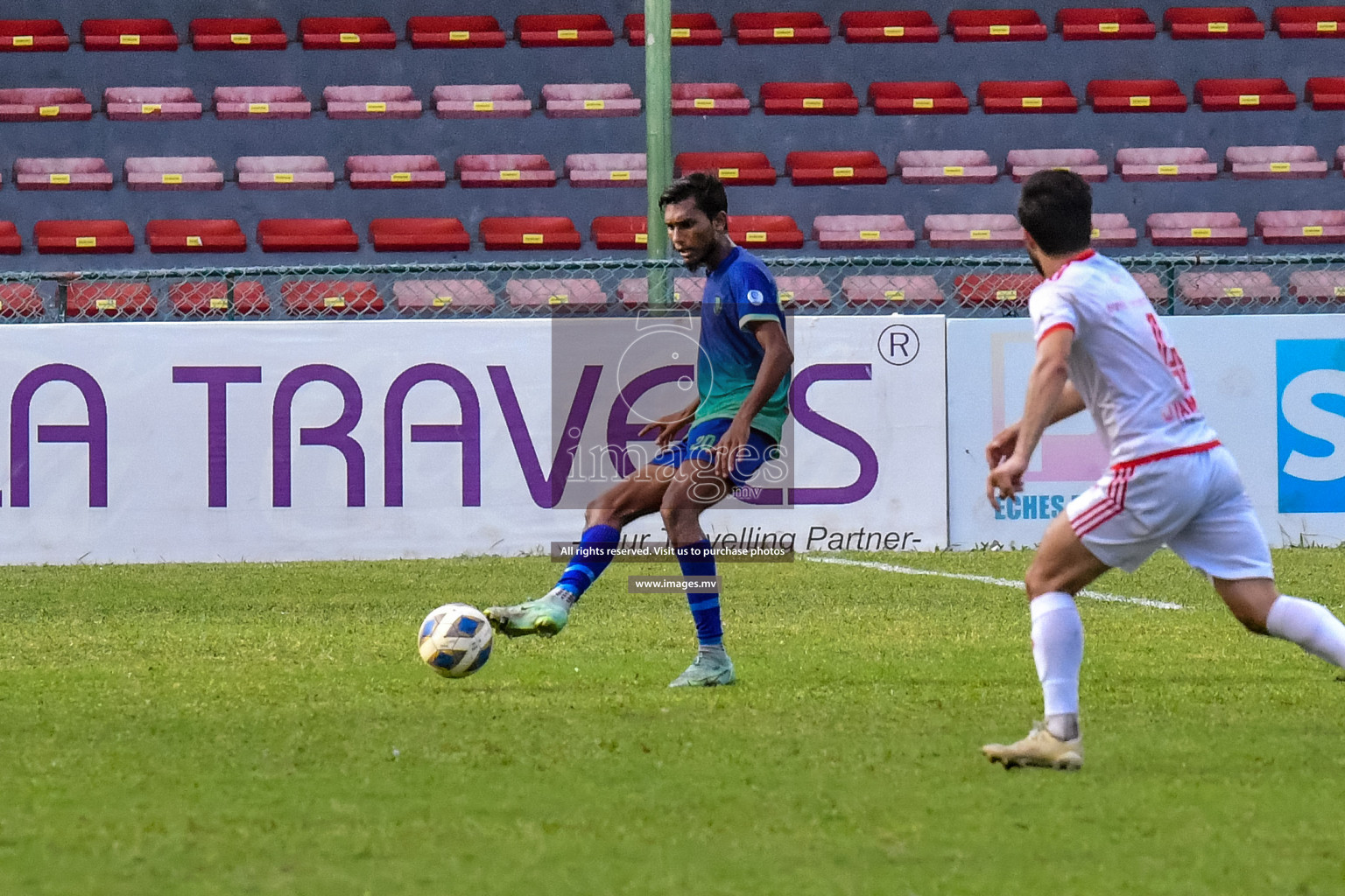 Super United Sports vs Buru Sports Club in Dhivehi Premier League Qualification 22 on 24th Aug 2022, held in National Football Stadium, Male', Maldives Photos: Nausham Waheed / Images.mv