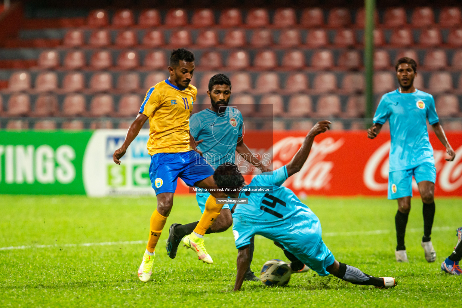 Club Valencia vs United Victory in the President's Cup 2021/2022 held in Male', Maldives on 19 December 2021