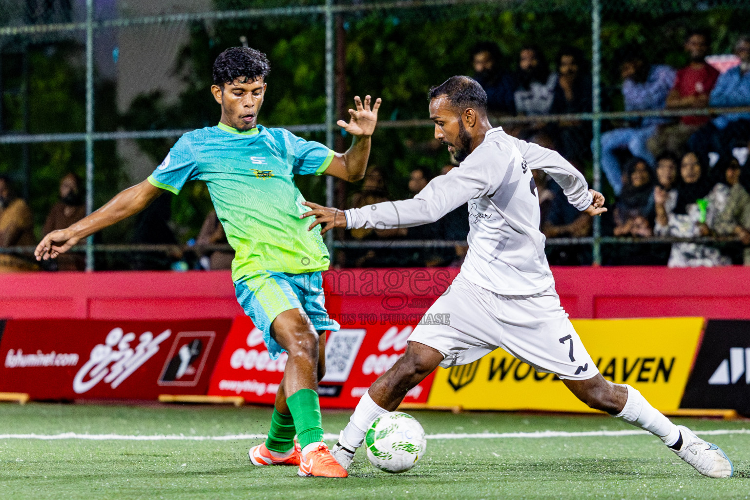 Silver Sands vs Club WAMCO in Day 14 of Office League 2025 was held on Tuesday, 29th April 2025 in Hulhumale', Maldives. Photos: Nausham Waheed / images.mv