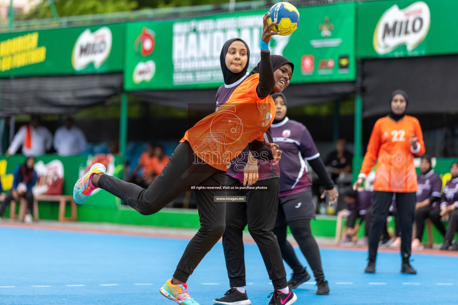 Day 5 of 7th Inter-Office/Company Handball Tournament 2023, held in Handball ground, Male', Maldives on Tuesday, 19th September 2023 Photos: Nausham Waheed/ Images.mv