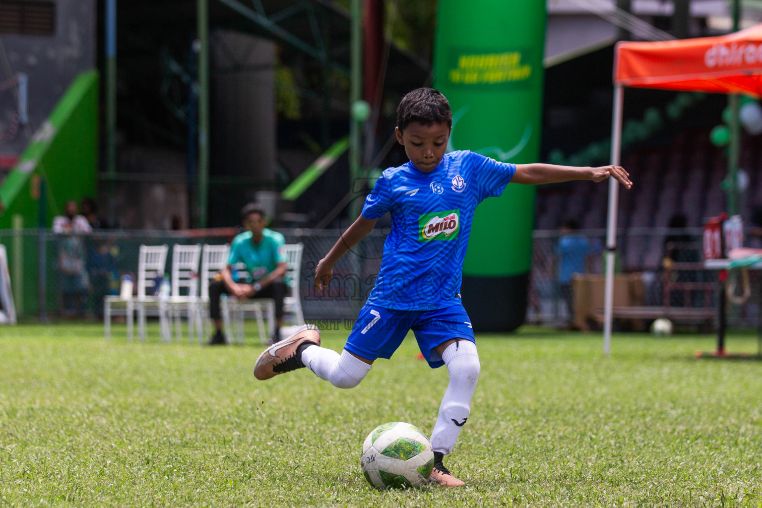 Day 2 of MILO Kids Football Fiesta was held at National Stadium in Male', Maldives on Saturday, 24th February 2024.