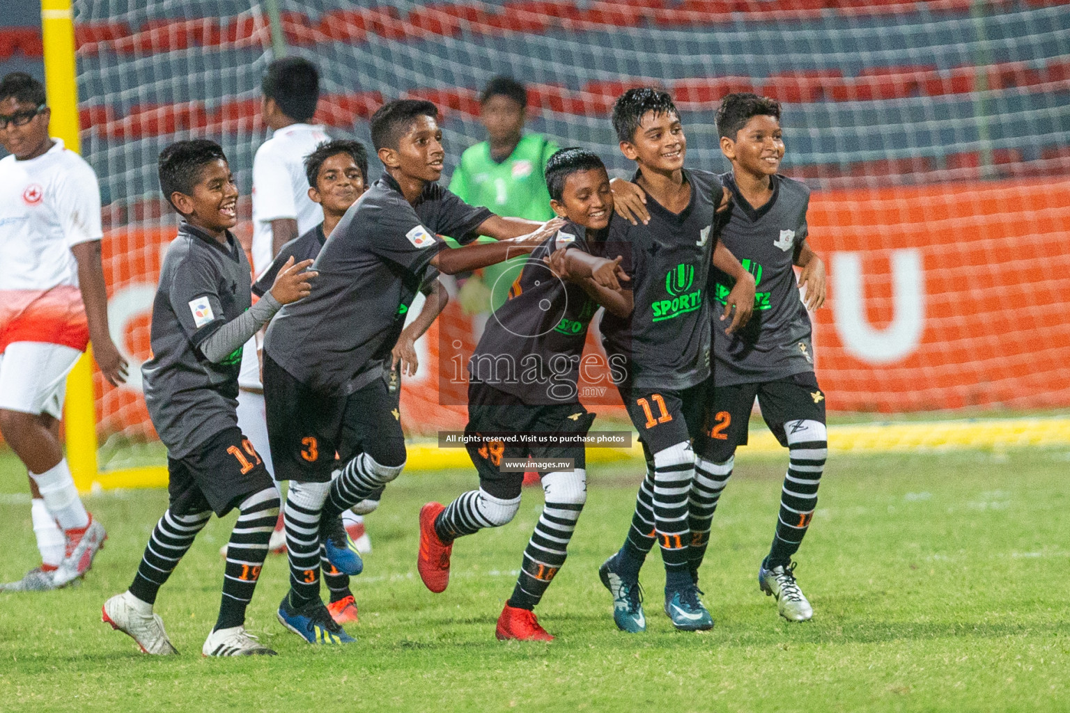 Iskandhar School vs Ghaazee School in MAMEN Inter School Football Tournament 2019 (U13) in Male, Maldives on 19th April 2019 Photos: Suadh Abdul Sattar /images.mv
