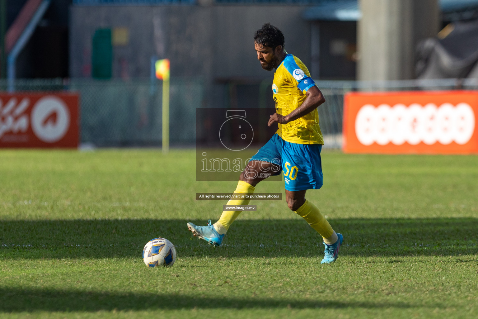 Club Valencia vs De Grande Sports Club in Ooredoo Dhivehi Premier League 2021/22 on 16th July 2022, held in National Football Stadium, Male', Maldives Photos: Hassan Simah/ Images mv