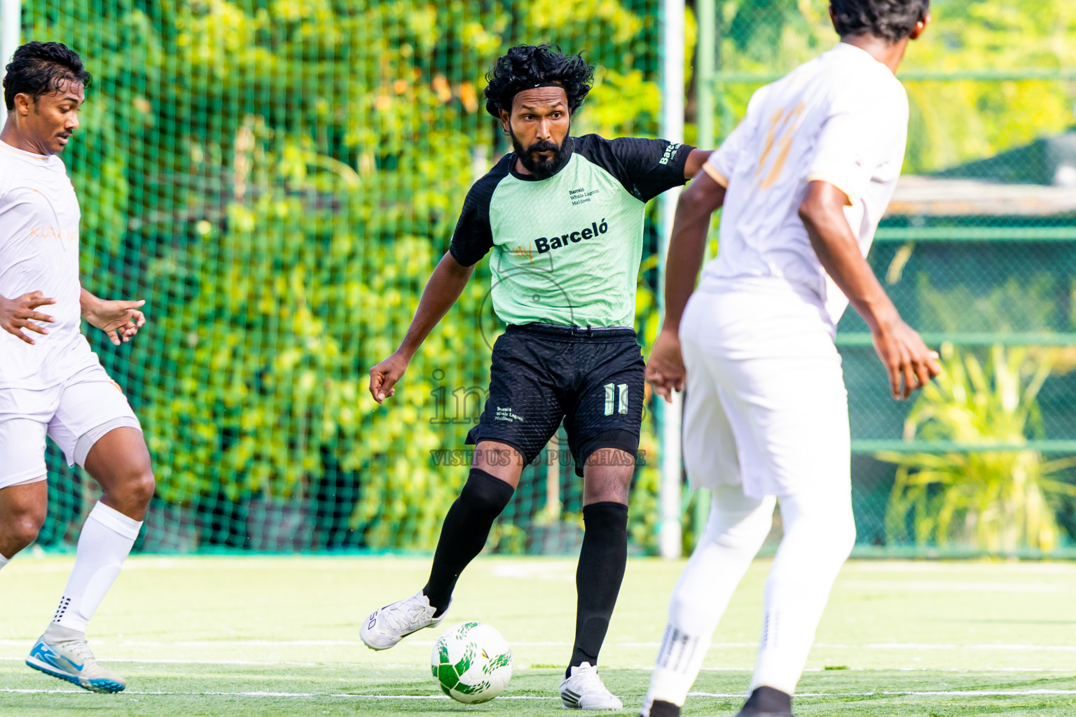 Kuramathi vs Barcelo in Day 6 of Resort League 2025 (Ari Zone) was held on Wednesday, 25th June 2025 in Conrad Maldives Rangali Island, Alif Dhaalu Atoll, Maldives. Photos: Nausham Waheed / images.mv