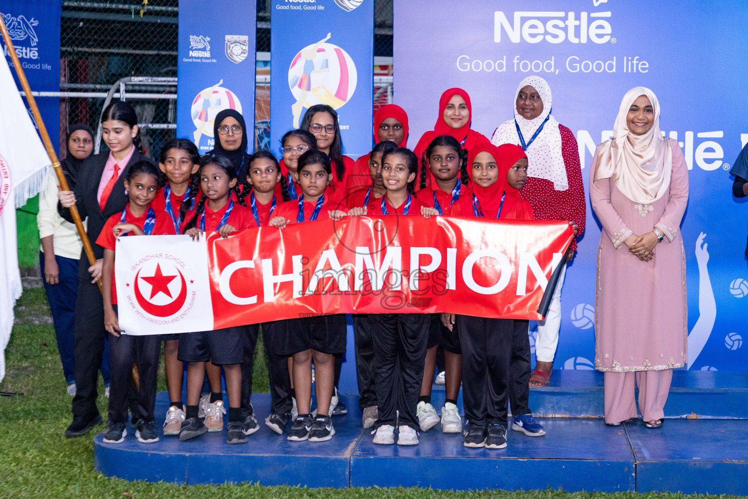 Day 3 of Nestle' Kids Netball Fiesta 2023 held in Henveyru Stadium, Male', Maldives on Saturday, 2nd December 2023. Photos by Nausham Waheed / Images.mv