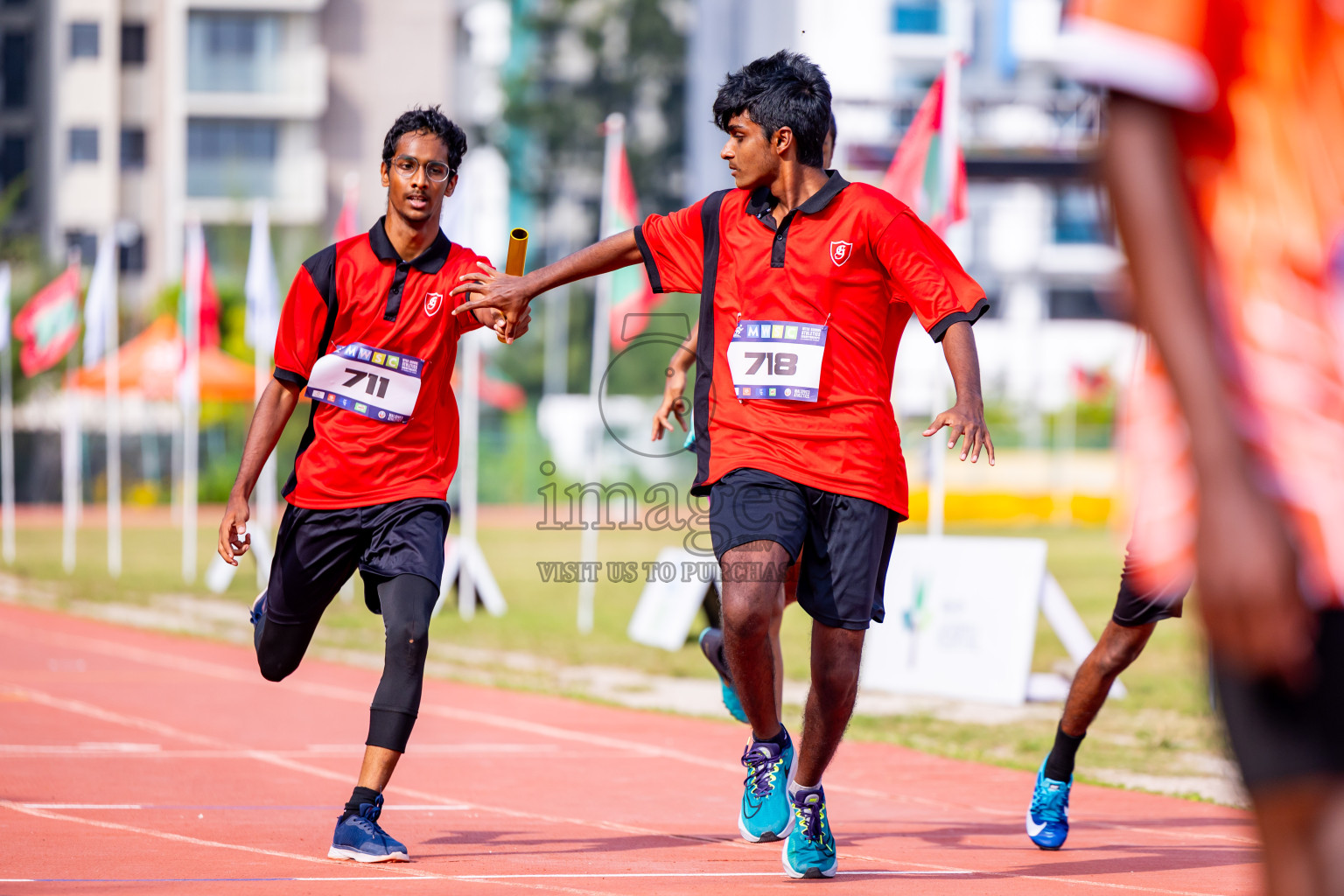 Day 5 of MWSC Interschool Athletics Championships 2024 held in Hulhumale Running Track, Hulhumale, Maldives on Wednesday, 13th November 2024. Photos by: Nausham Waheed / Images.mv