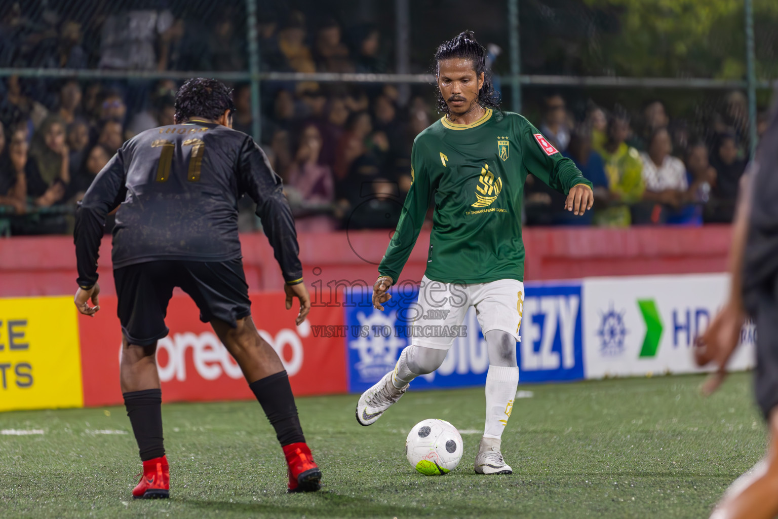 Th Thimarafushi vs HA Utheemu in Round of 16 on Day 40 of Golden Futsal Challenge 2024 which was held on Tuesday, 27th February 2024, in Hulhumale', Maldives Photos: Ismail Thoriq / images.mv