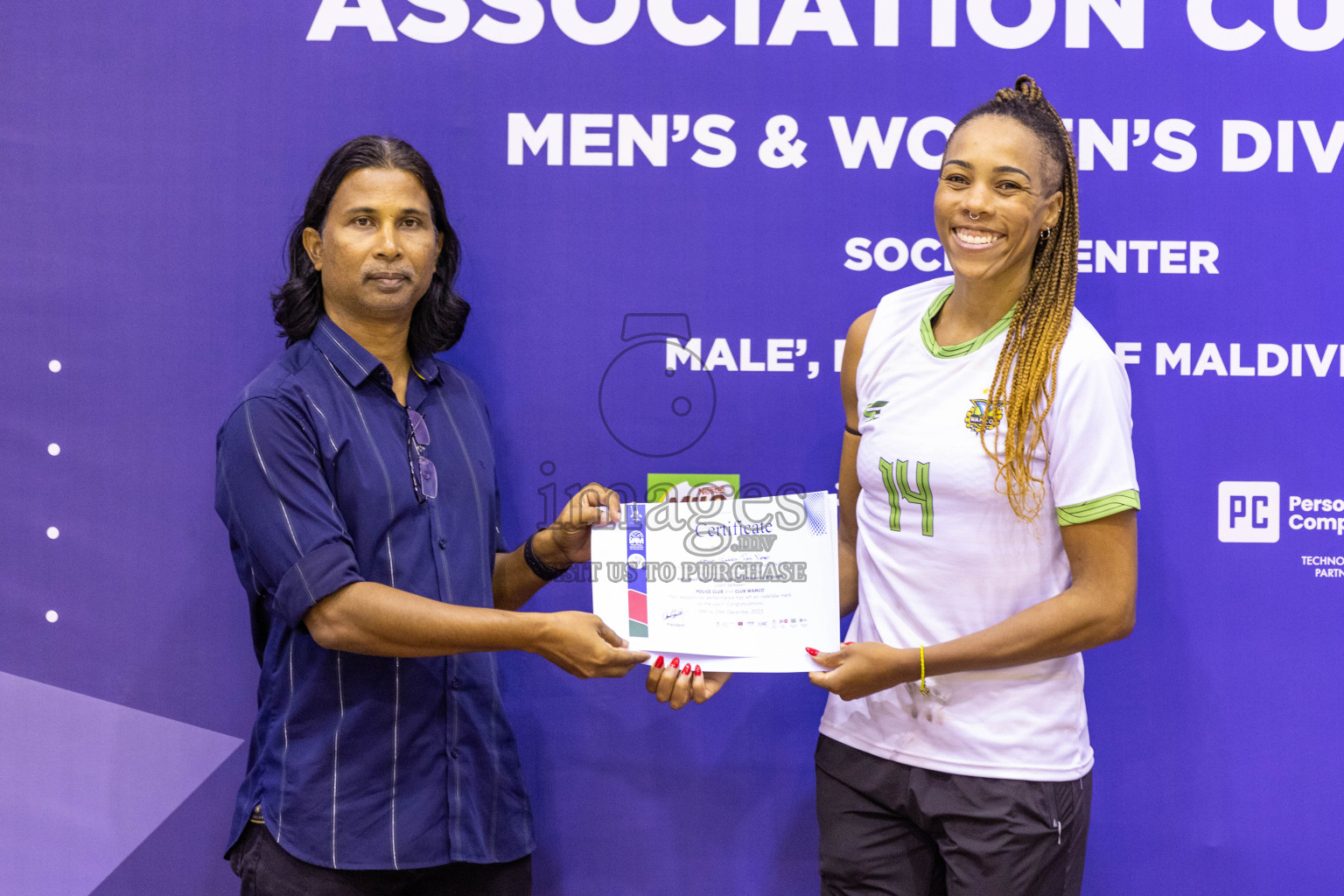 Final of Women's Division of Volleyball Association Cup 2023 held in Male', Maldives on Monday, 25th December 2023 at Social Center Indoor Hall Photos By: Nausham Waheed /images.mv