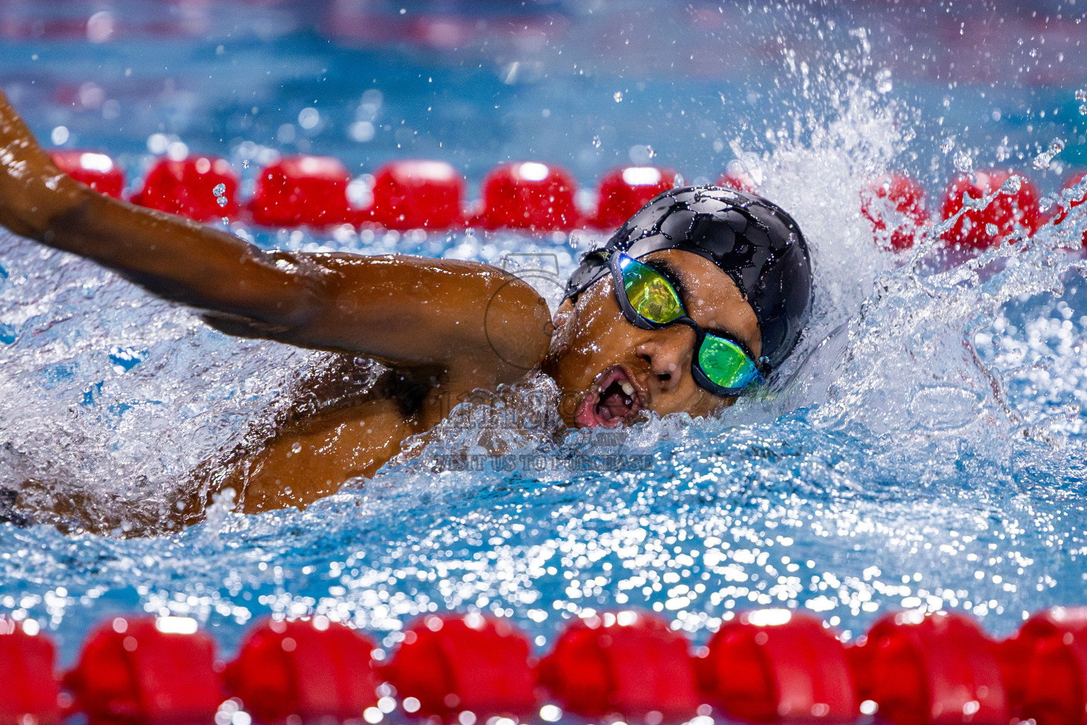 Day 4 of 20th Inter-school Swimming Competition 2024 held in Hulhumale', Maldives on Tuesday, 15th October 2024. Photos: Nausham Waheed / images.mv