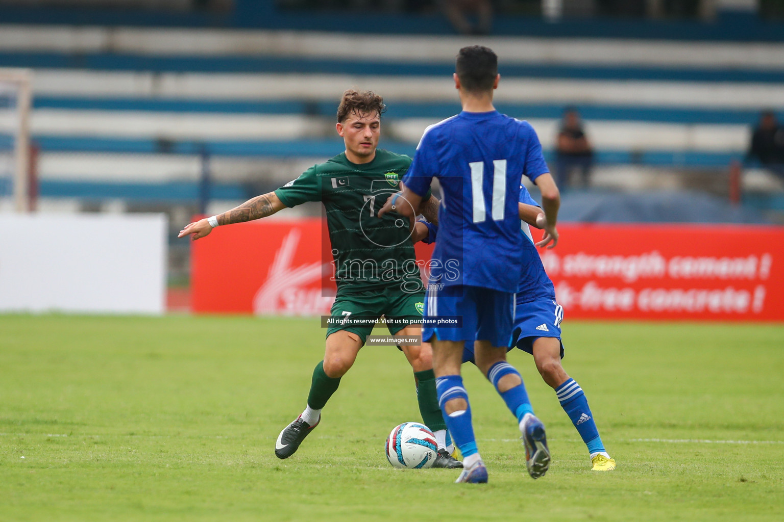 Pakistan vs Kuwait in SAFF Championship 2023 held in Sree Kanteerava Stadium, Bengaluru, India, on Saturday, 24th June 2023. Photos: Nausham Waheed, Hassan Simah / images.mv