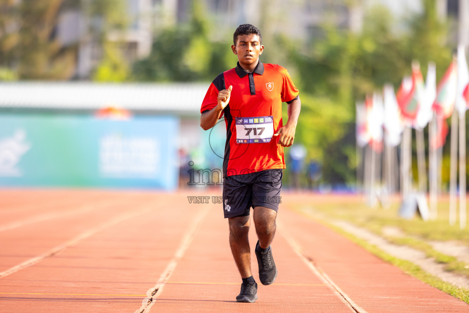 Day 5 of MWSC Interschool Athletics Championships 2024 held in Hulhumale Running Track, Hulhumale, Maldives on Wednesday, 13th November 2024. Photos by: Raif Yoosuf / Images.mv