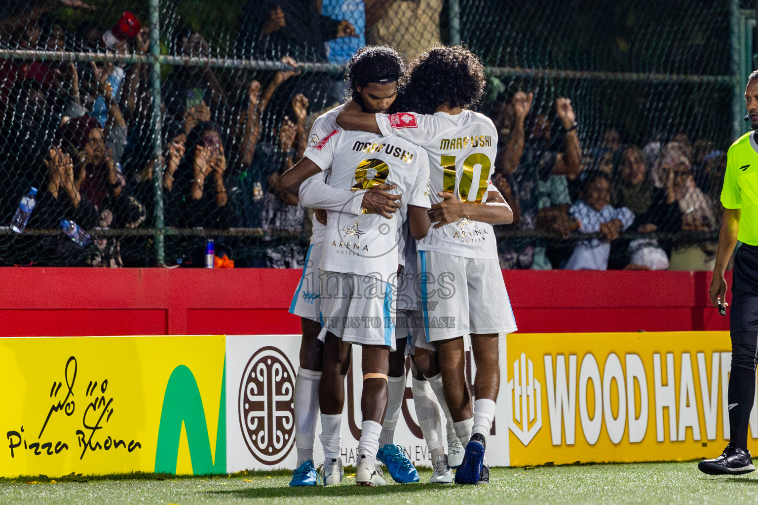 K Maafushi vs K Kaashidhoo in Kaafu Atoll Finals Day 27 of Golden Futsal Challenge 2025 was held on Friday , 31st January 2025, in Hulhumale', Maldives. Photos: Nausham Waheed / images.mv