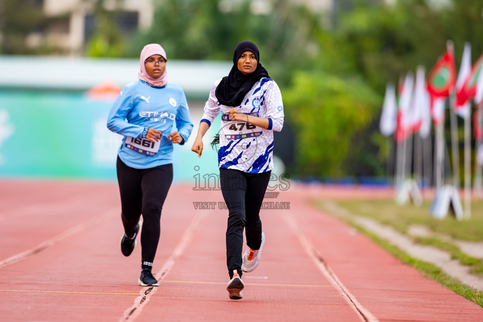 Day 5 of MWSC Interschool Athletics Championships 2024 held in Hulhumale Running Track, Hulhumale, Maldives on Wednesday, 13th November 2024. Photos by: Nausham Waheed / Images.mv