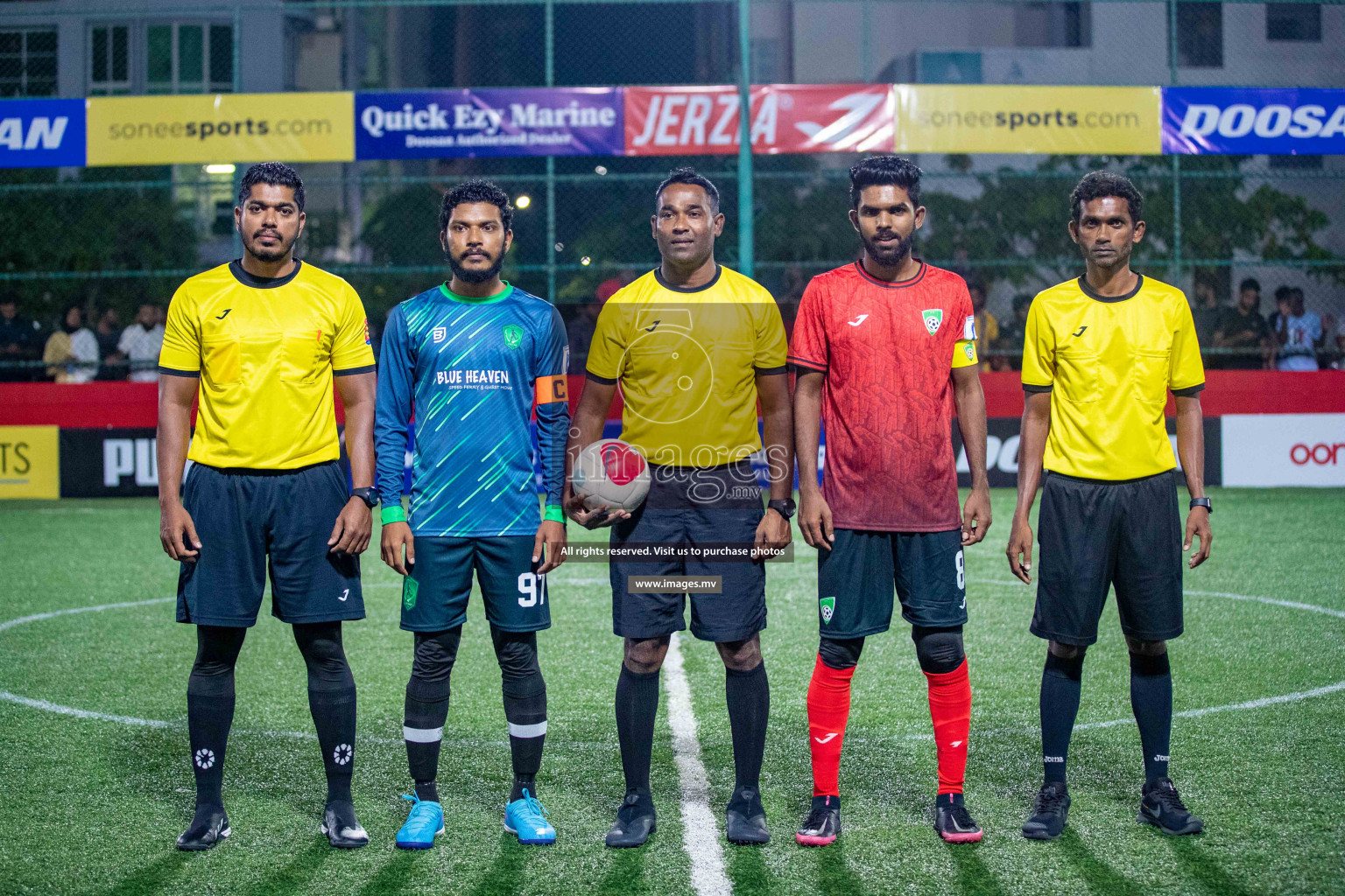 Sh. Foakaidhoo vs Sh. Feevah in Day 2 of Golden Futsal Challenge 2023 on 06 February 2023 in Hulhumale, Male, Maldives