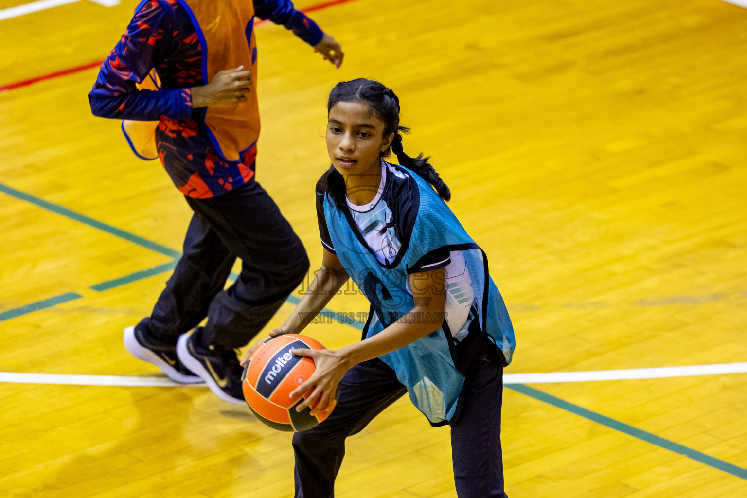 Day 9 of 25th Inter-School Netball Tournament was held in Social Center at Male', Maldives on Monday, 19th August 2024. Photos: Nausham Waheed / images.mv