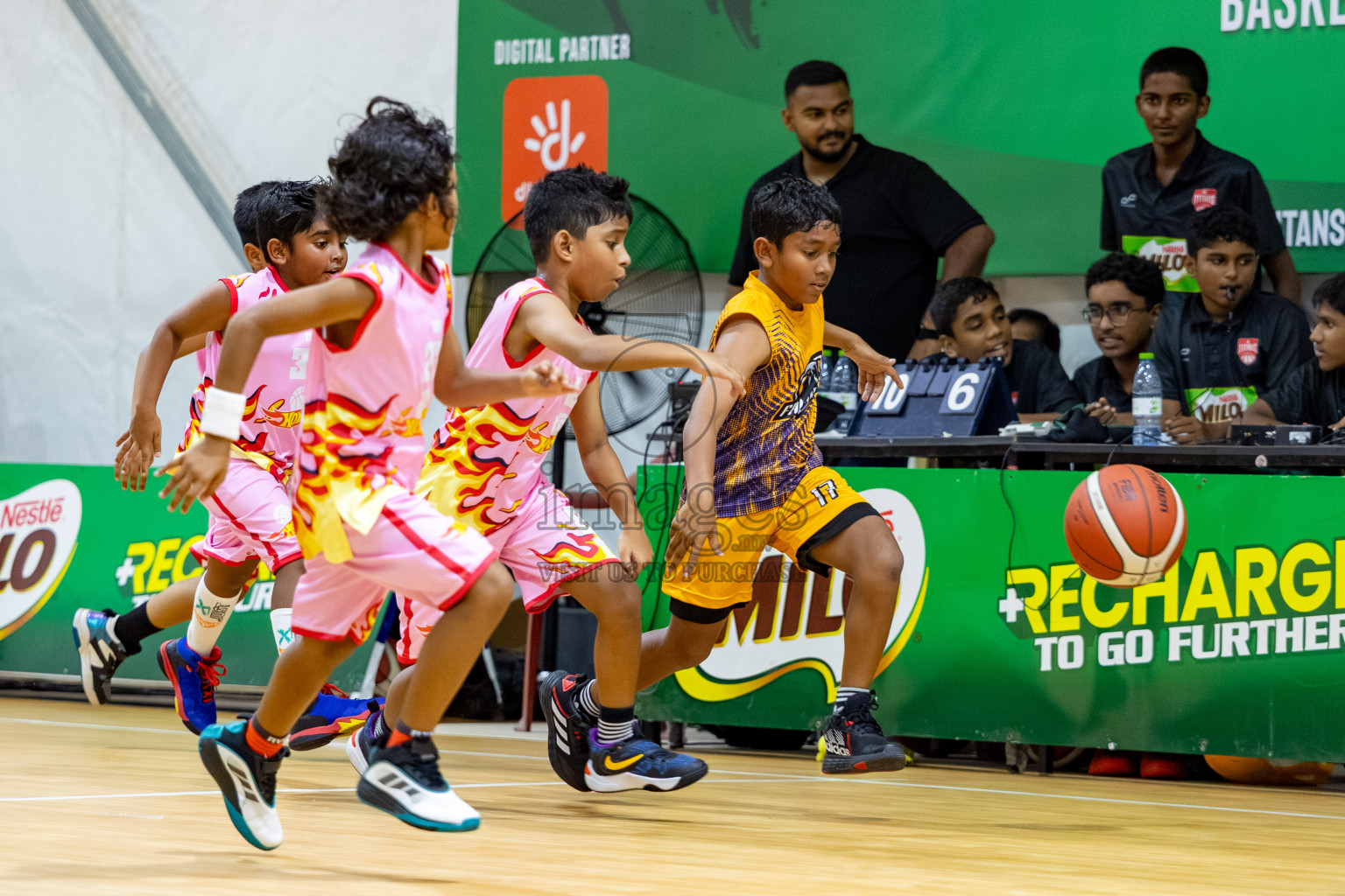 Milo 5 x 5 Junior Challenge 2025 - Basketball tournament held in Basketball Training Center, Male', Maldives on Thursday, 09th October 2025. 
Photo by: Hassan Simah / Images.mv