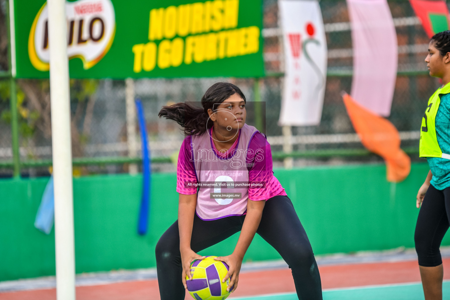 Day 9 of Junior Netball Championship 2022 held in Male', Maldives. Photos by Nausham Waheed