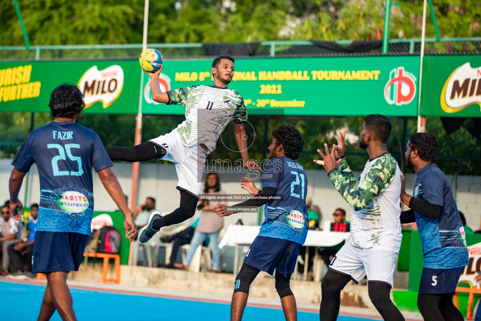 Milo 8th National Handball Tournament Day 4, 18th December 2021, at Handball Ground, Male', Maldives. Photos by Hassan Simah