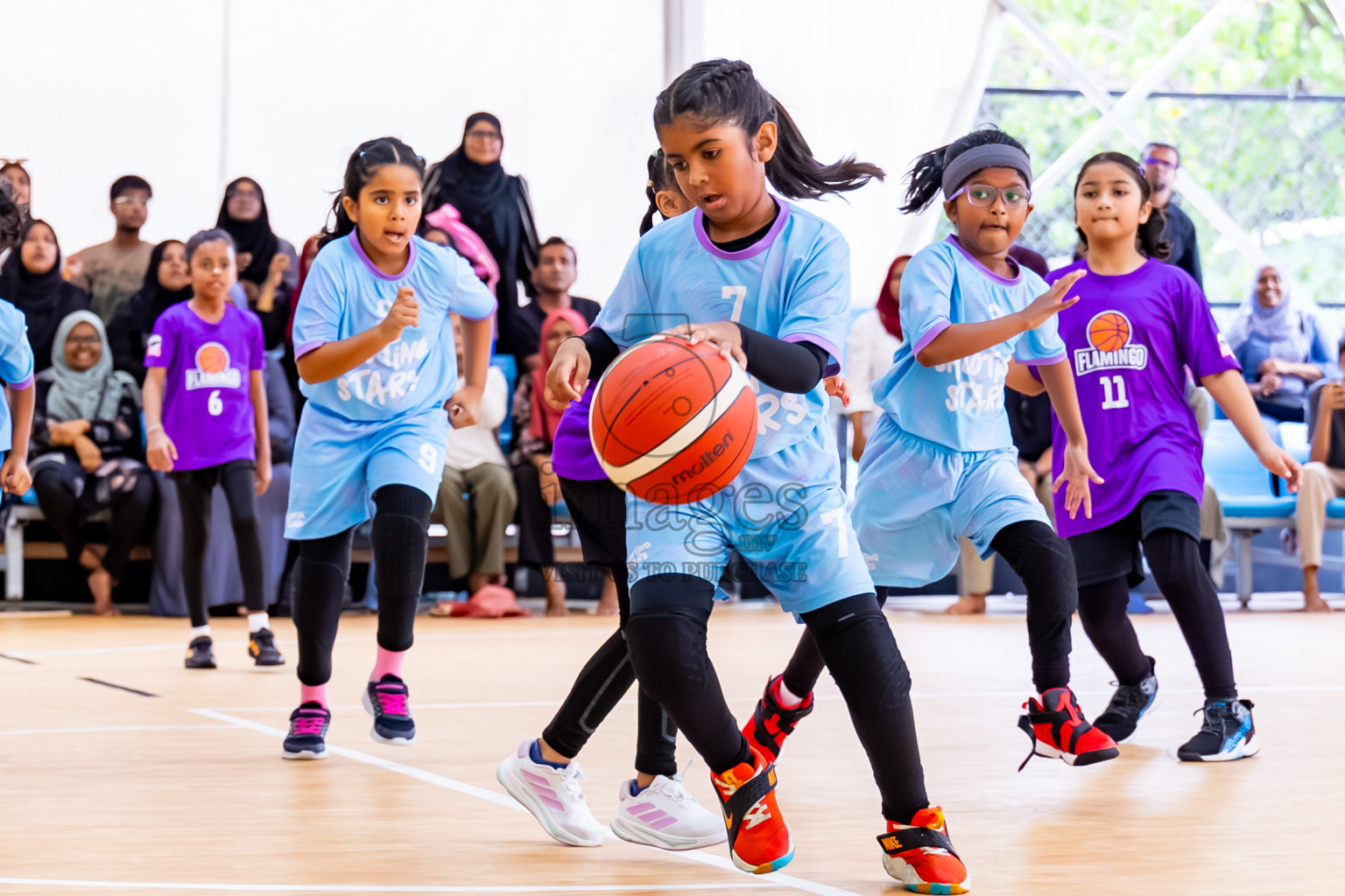 Day 3 of Milo 5 x 5 Junior Challenge 2025 - Basketball tournament held in Basketball Training Center, Male', Maldives on Saturday, 11th October 2025. Photos by: Nausham Waheed, Hassan Simah / Images.mv
