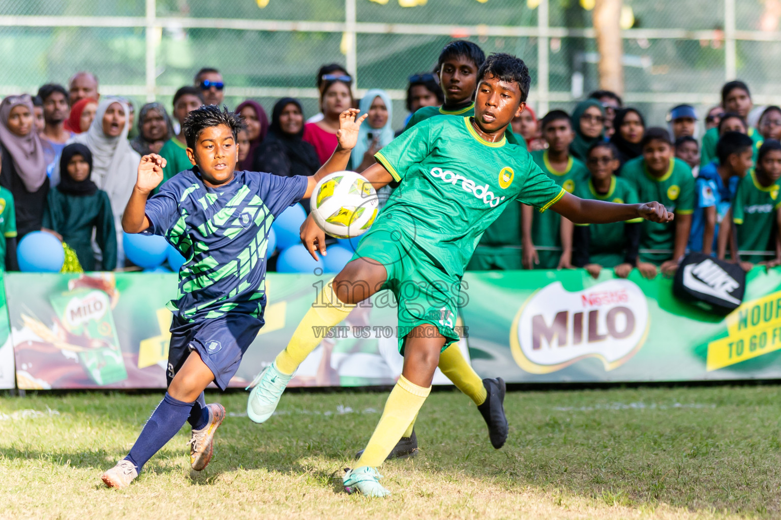 Day 4 of MILO Academy Championship 2024 - U12 was held at Henveiru Grounds in Male', Maldives on Sunday, 7th July 2024. Photos: Nausham Waheed / images.mv