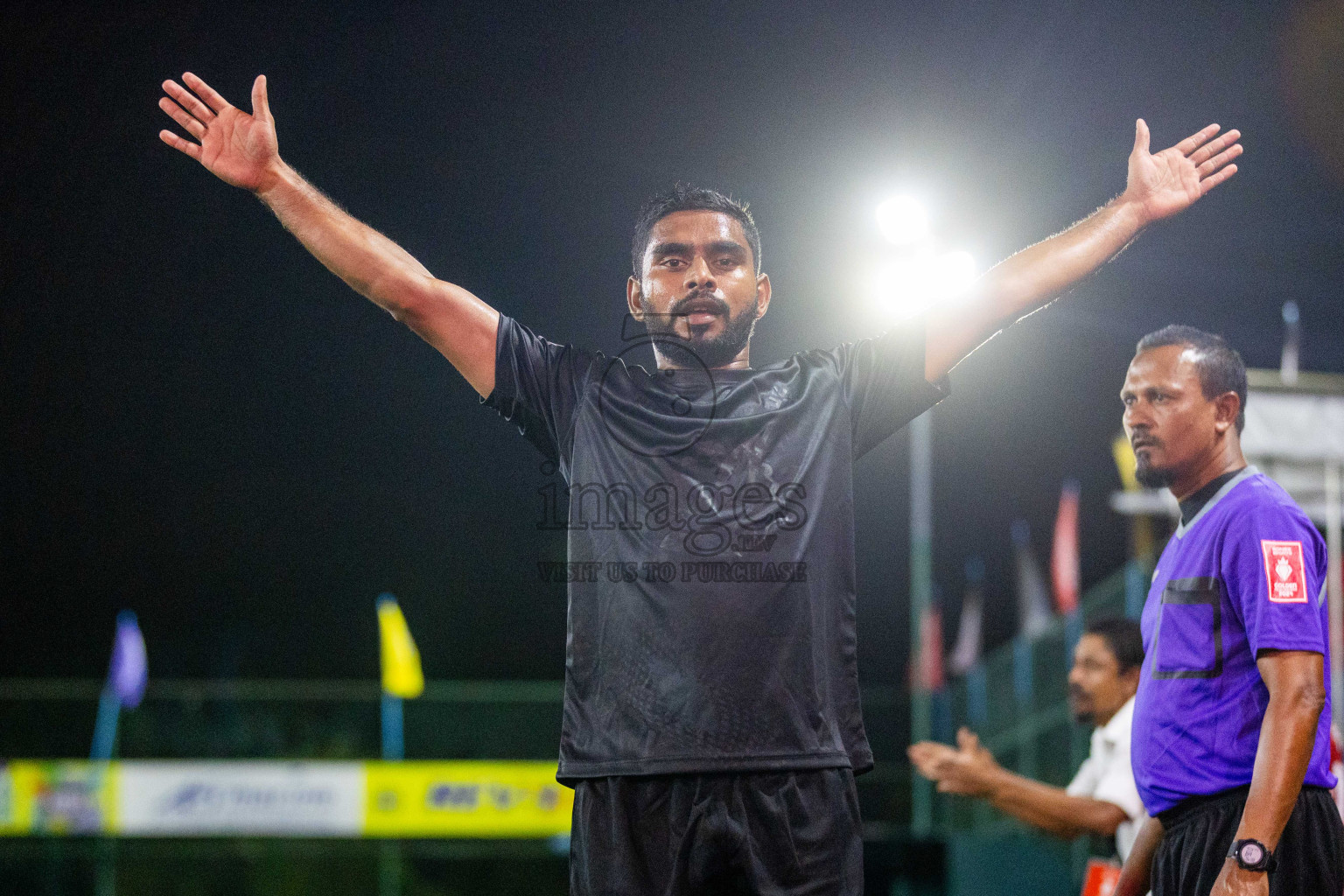 K Kaashidhoo vs K Hraa in Day 22 of Golden Futsal Challenge 2024 was held on Monday , 5th February 2024 in Hulhumale', Maldives Photos: Nausham Waheed / images.mv