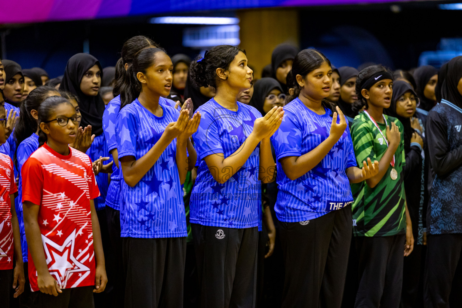 Closing Ceremony of Inter-school Netball Tournament held in Social Center at Male', Maldives on Monday, 26th August 2024. Photos: Hassan Simah / images.mv