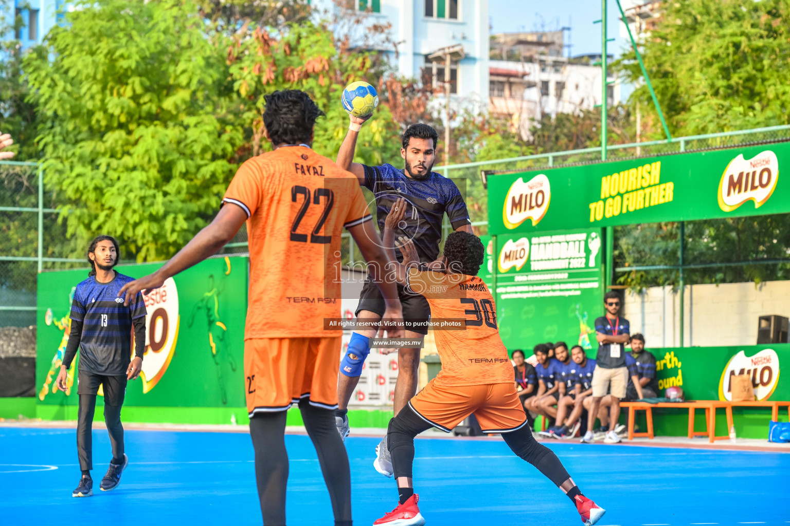 Day 4 of Milo 6th Inter Office Handball Tournament 2022 - Photos by  Nausham Waheed