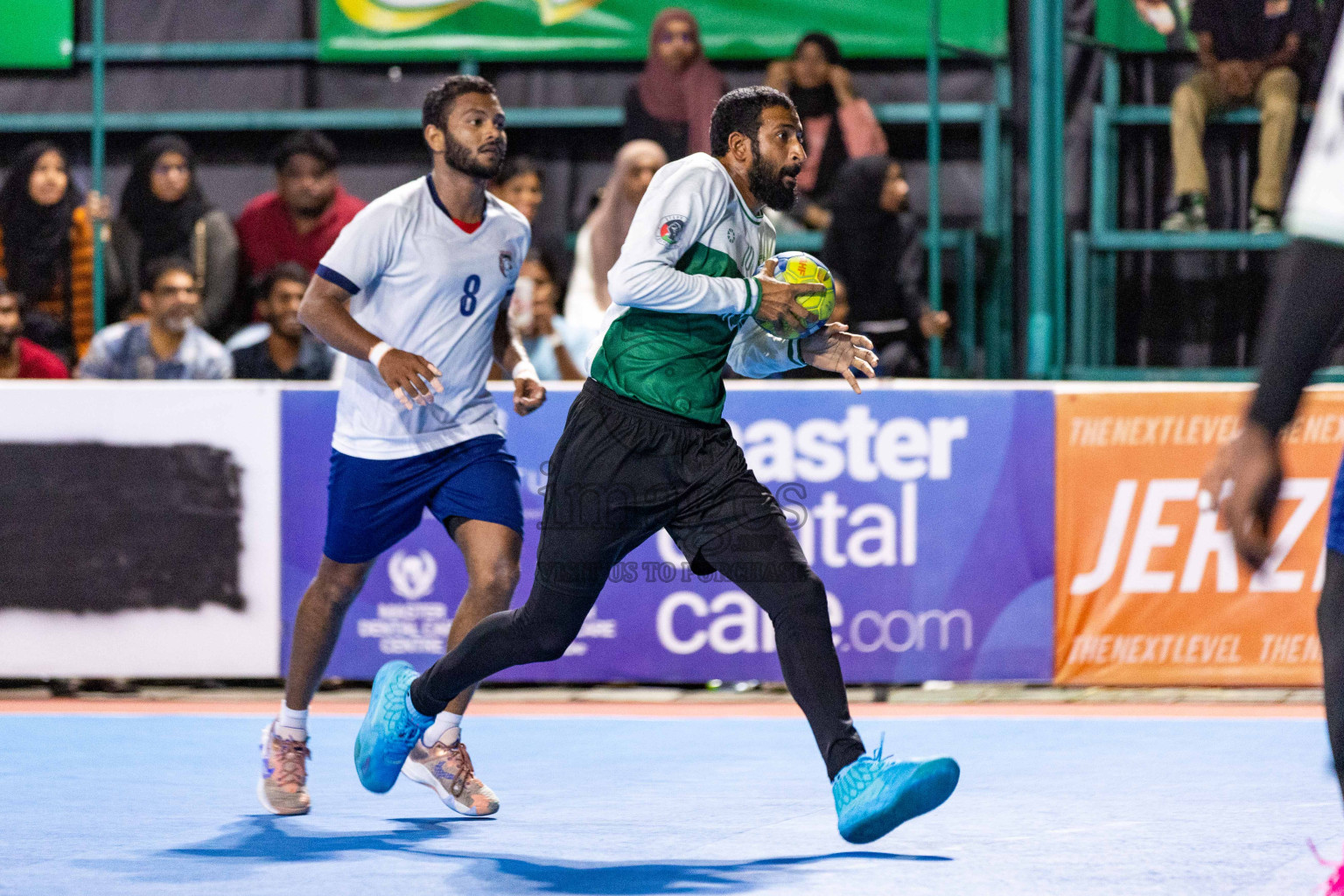 Day 19 of 10th National Handball Tournament 2023, held in Handball ground, Male', Maldives on Tuesday, 19th December 2023 Photos: Nausham Waheed/ Images.mv