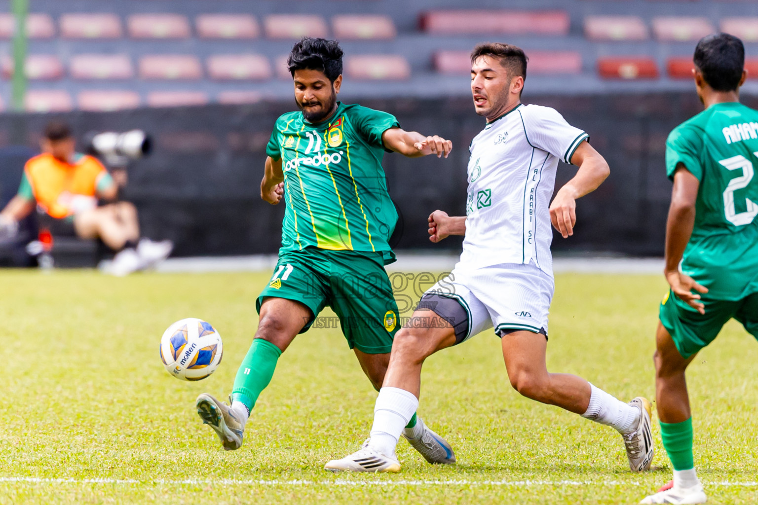 Maziya SC vs Al Arabi SC in AFC Challenge League 2025/26 Preliminary Stage was held at National Stadium in Male', Maldives on Tuesday, 12th August 2025. Photos: Nausham Waheed / images.mv