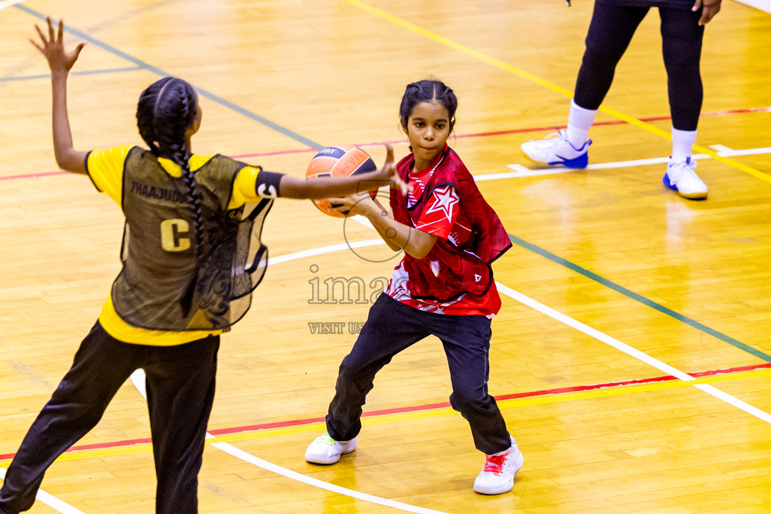 Day 12 of 25th Inter-School Netball Tournament was held in Social Center at Male', Maldives on Thursday, 22nd August 2024. Photos: Nausham Waheed / images.mv