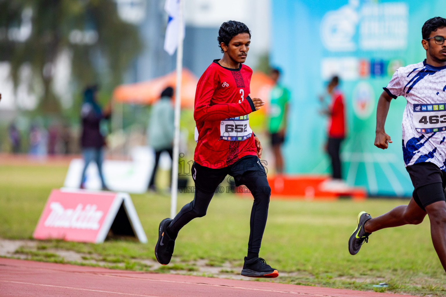 Day 5 of MWSC Interschool Athletics Championships 2024 held in Hulhumale Running Track, Hulhumale, Maldives on Wednesday, 13th November 2024. Photos by: Nausham Waheed / Images.mv