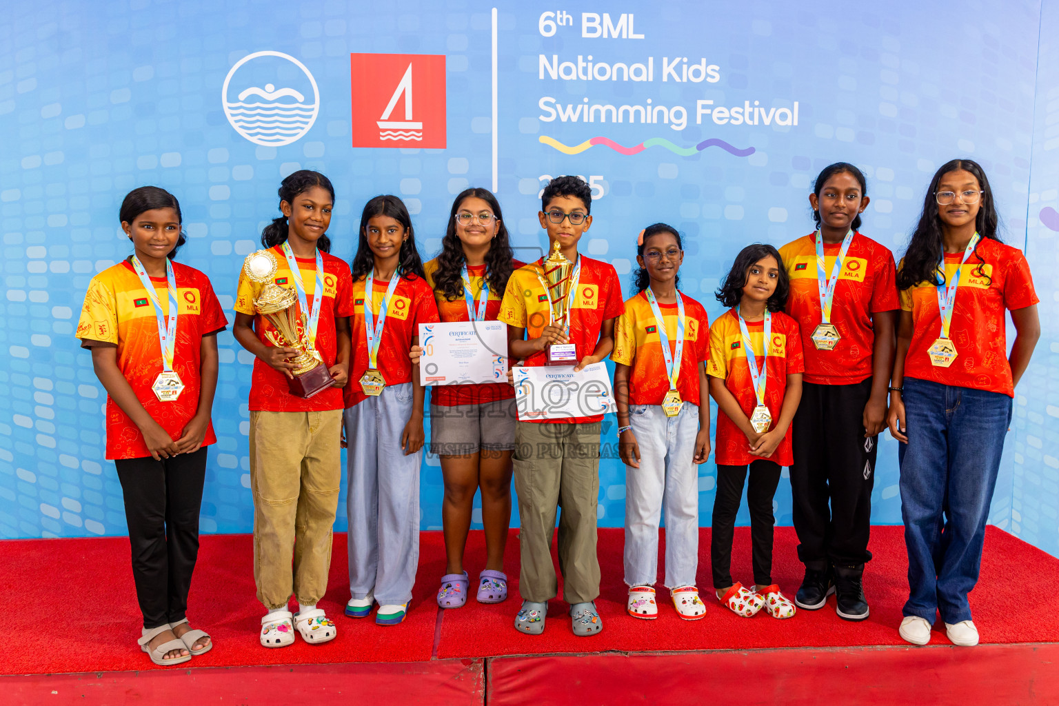 Closing Ceremony of 6th BML National Kids Swimming Kids Festival 2025 held in Hulhumale', Maldives on Saturday, 22nd November 2025. Photos: Nausham Waheed / images.mv
