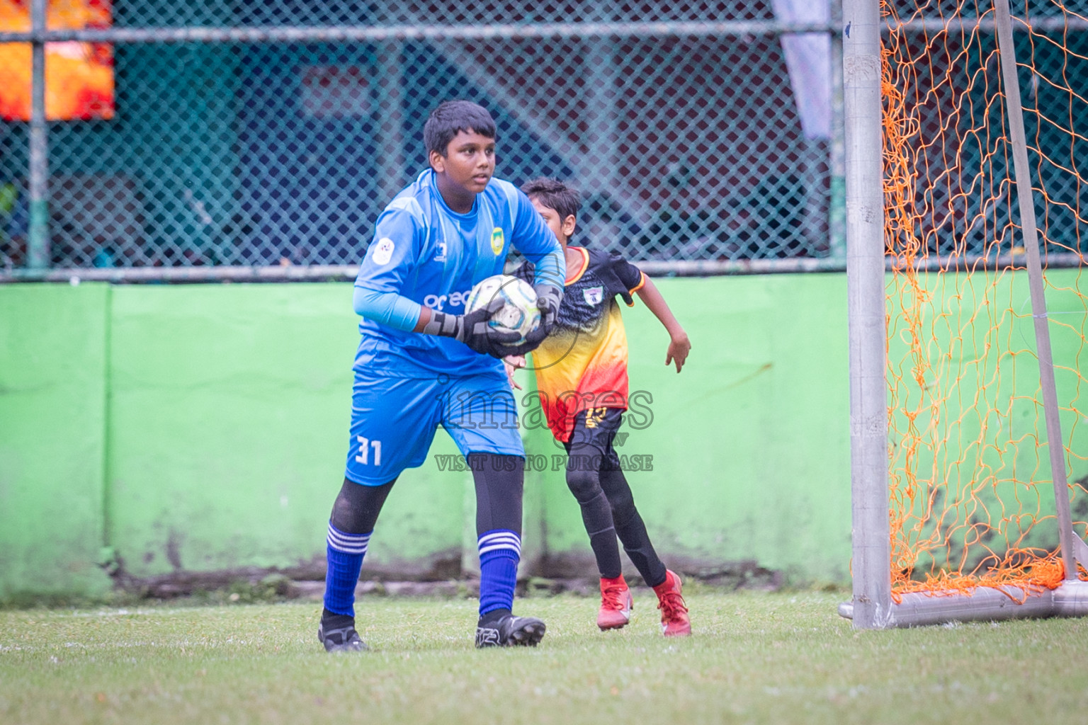 Eagles vs Maziya (U12) in Dhivehi Youth League 2024 - Day 2. Matches held at Henveiru Stadium on 22nd November 2024 , Friday. Photos: Shuu Abdul Sattar/ Images.mv