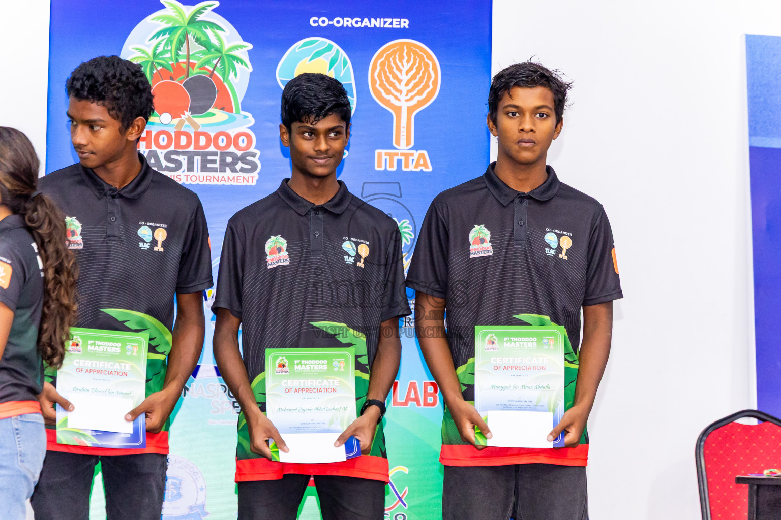 Day 4 of 1st Thoddoo Masters Table Tennis Tournament was held on Sunday, 24th August 2025 in AA Thoddoo, Maldives. Photos: Nausham Waheed / images.mv