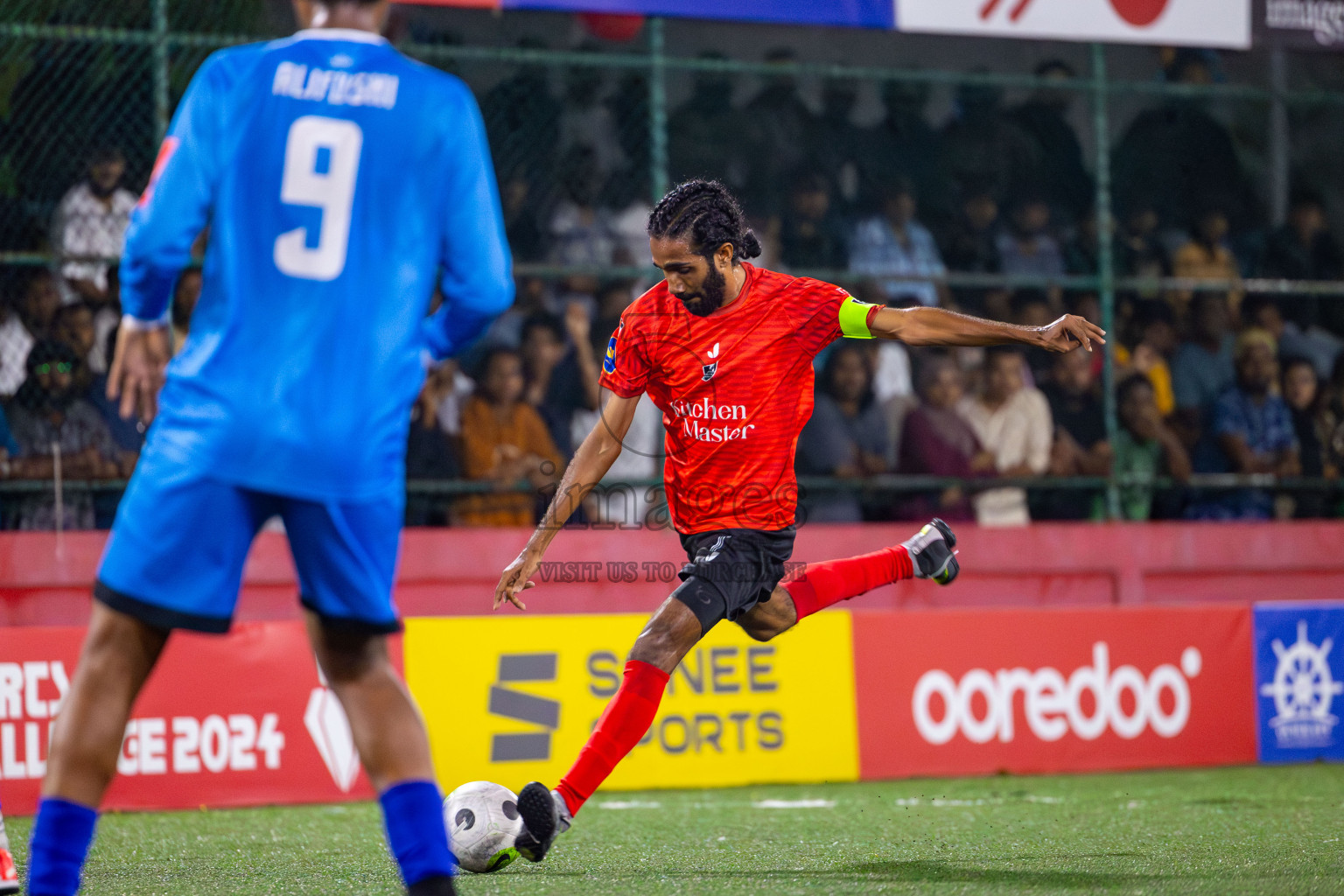 R Alifushi vs Sh Kanditheemu on Day 33 of Golden Futsal Challenge 2024, held on Sunday, 18th February 2024, in Hulhumale', Maldives Photos: Mohamed Mahfooz Moosa / images.mv