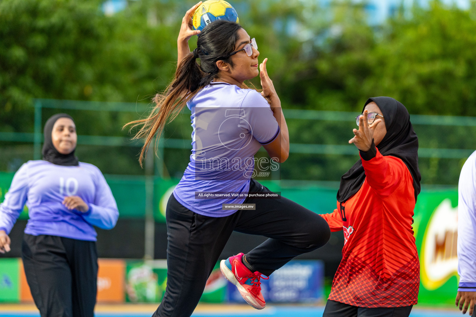 Day 4 of 7th Inter-Office/Company Handball Tournament 2023, held in Handball ground, Male', Maldives on Monday, 18th September 2023 Photos: Nausham Waheed/ Images.mv