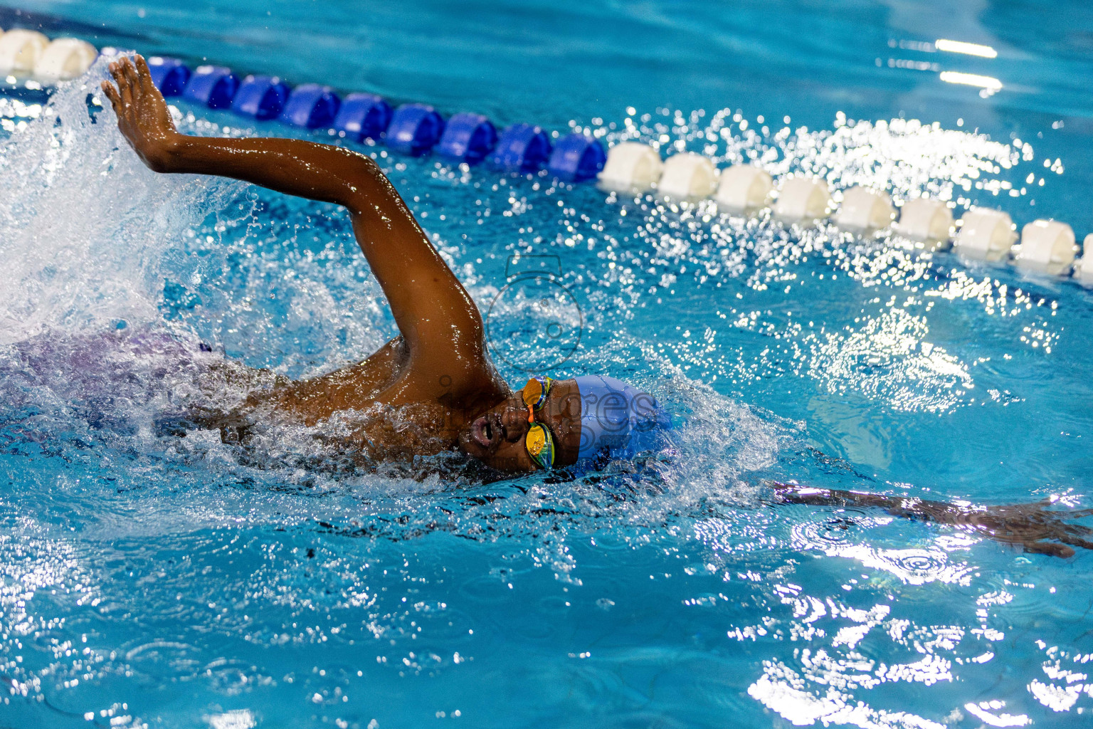 Day 2 of National Swimming Competition 2024 held in Hulhumale', Maldives on Saturday, 14th December 2024. Photos: Hassan Simah / images.mv