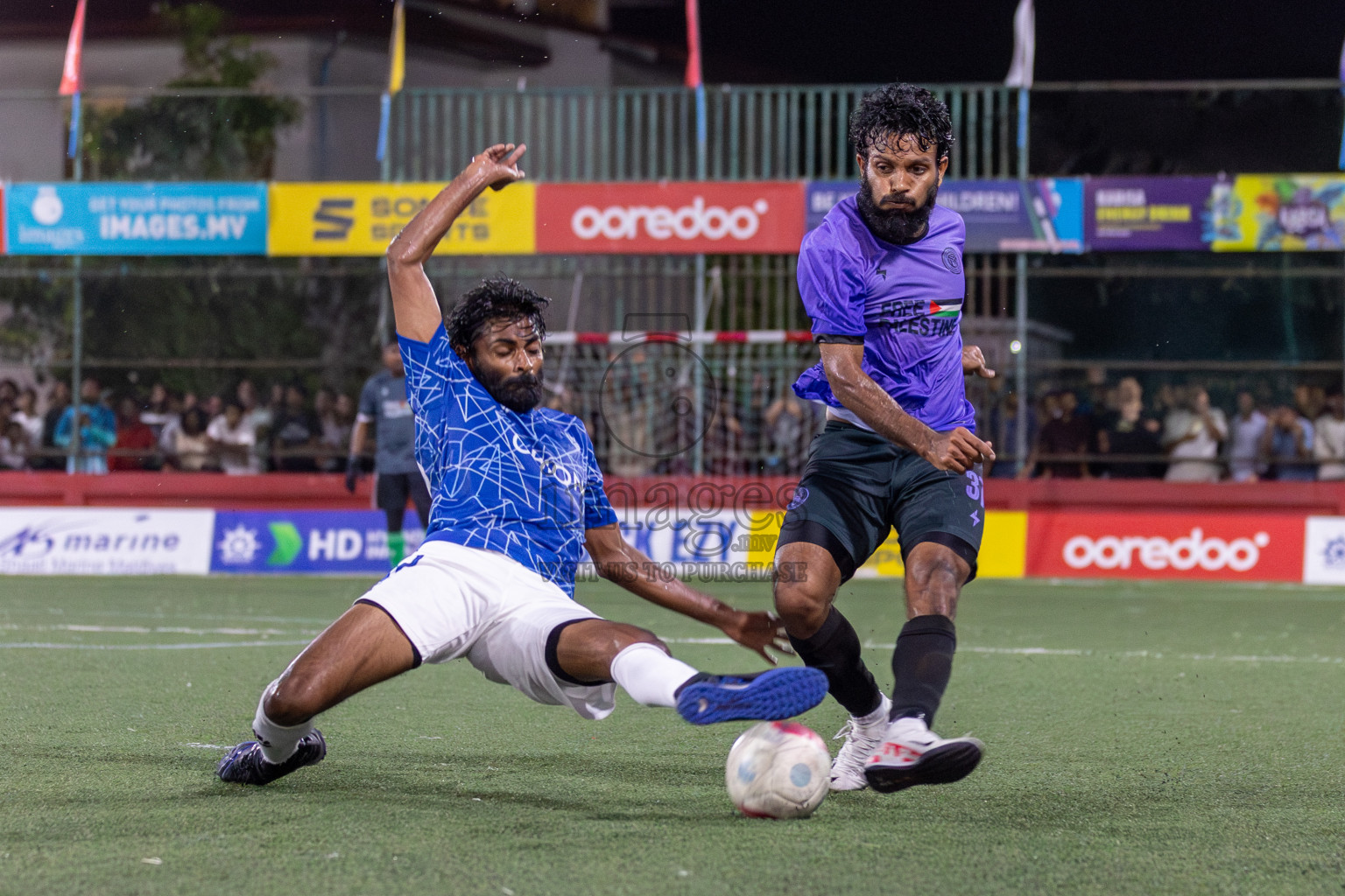 HDh Neykurendhoo vs HDh Naivaadhoo in Day 18 of Golden Futsal Challenge 2024 was held on Thursday, 1st February 2024, in Hulhumale', Maldives Photos: Mohamed Mahfooz Moosa, / images.mv