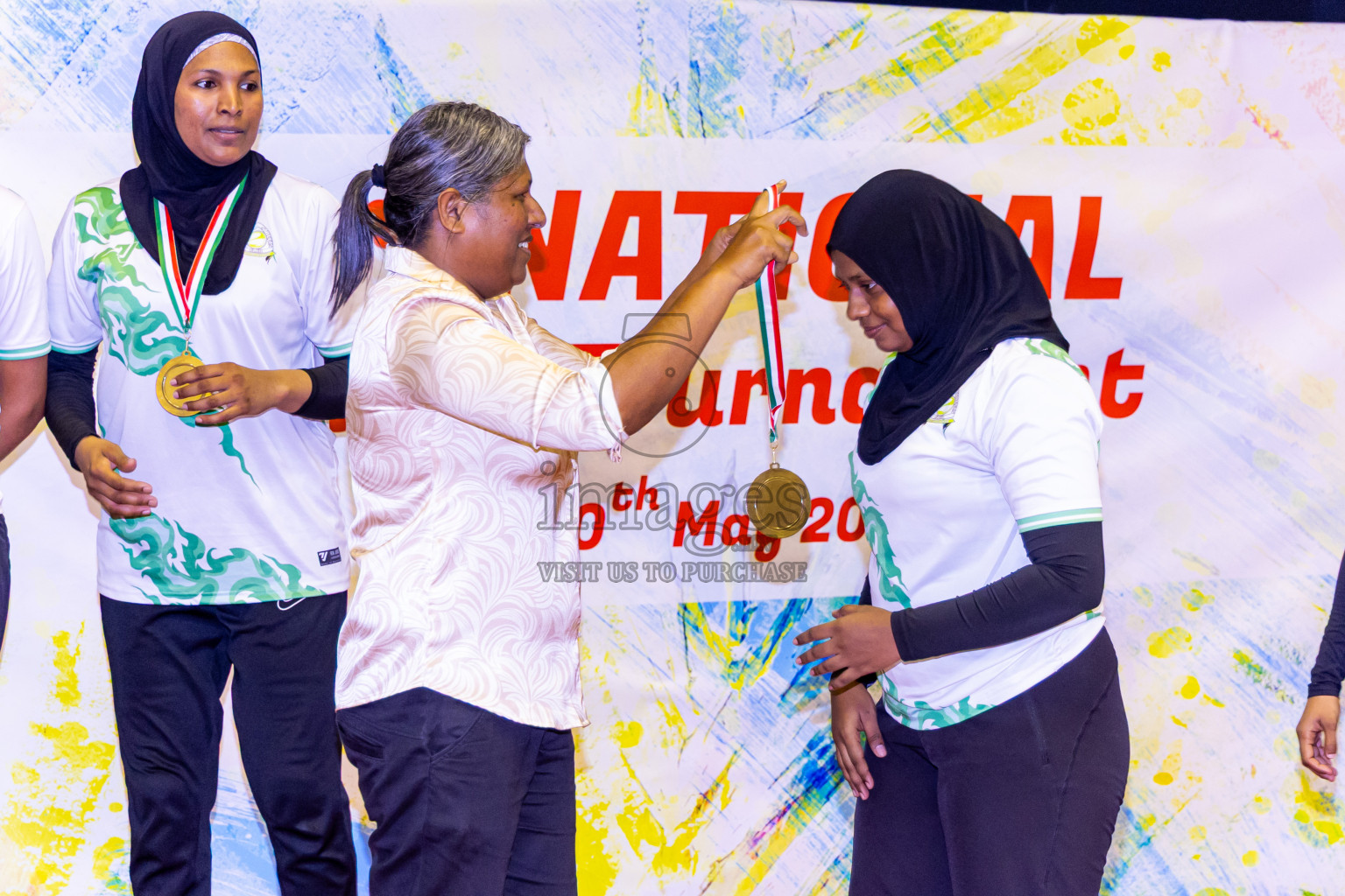 Closing ceremony of National Netball Tournament 2025 held in Social Center at Male', Maldives on Thursday, 29th May 2025. Photos: Nausham Waheed / images.mv