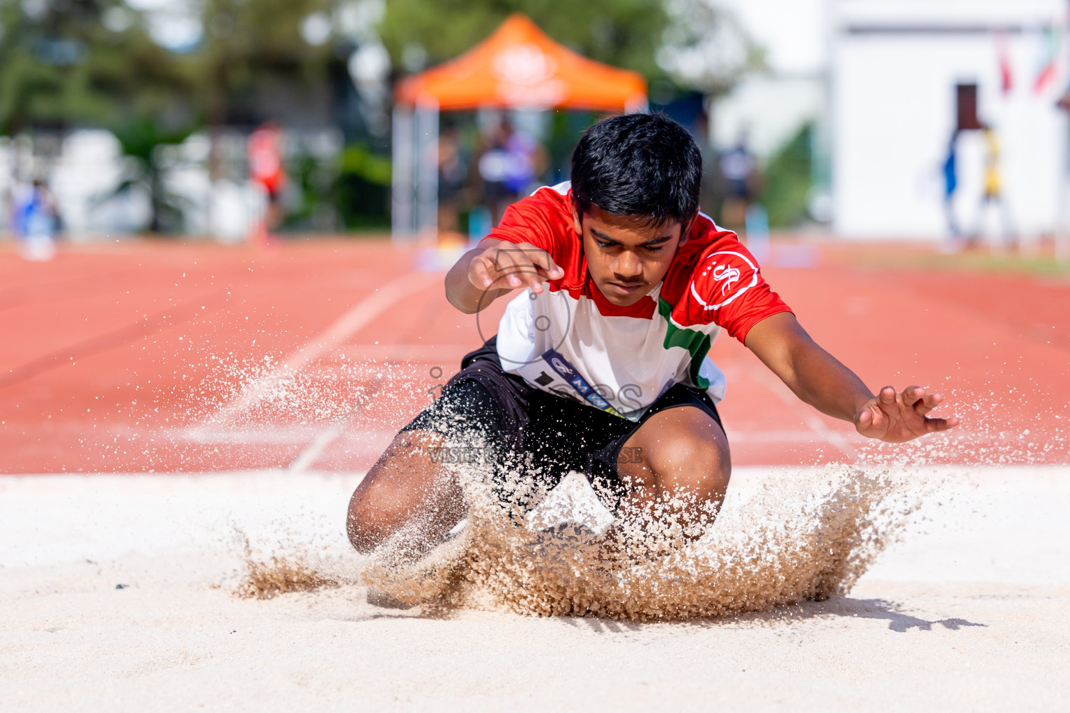 Day 4 of MWSC Interschool Athletics Championships 2024 held in Hulhumale Running Track, Hulhumale, Maldives on Tuesday, 12th November 2024. Photos by: Nausham Waheed / Images.mv