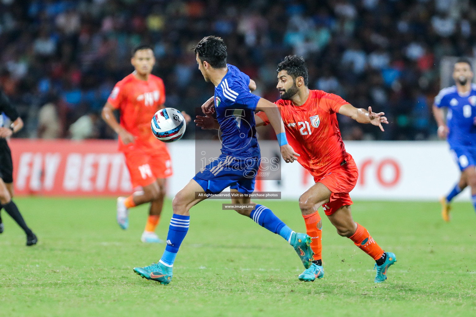 Kuwait vs India in the Final of SAFF Championship 2023 held in Sree Kanteerava Stadium, Bengaluru, India, on Tuesday, 4th July 2023. Photos: Nausham Waheed, Hassan Simah / images.mv