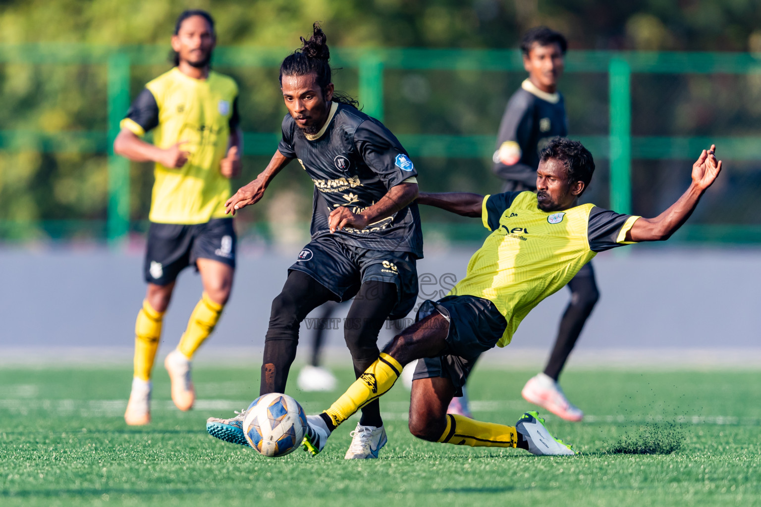 Kanmathi Juniors vs JT Sports from Manadhoo Council Cup 2024 in N Manadhoo Maldives on Wednesday, 21st February 2023. Photos: Nausham Waheed / images.mv