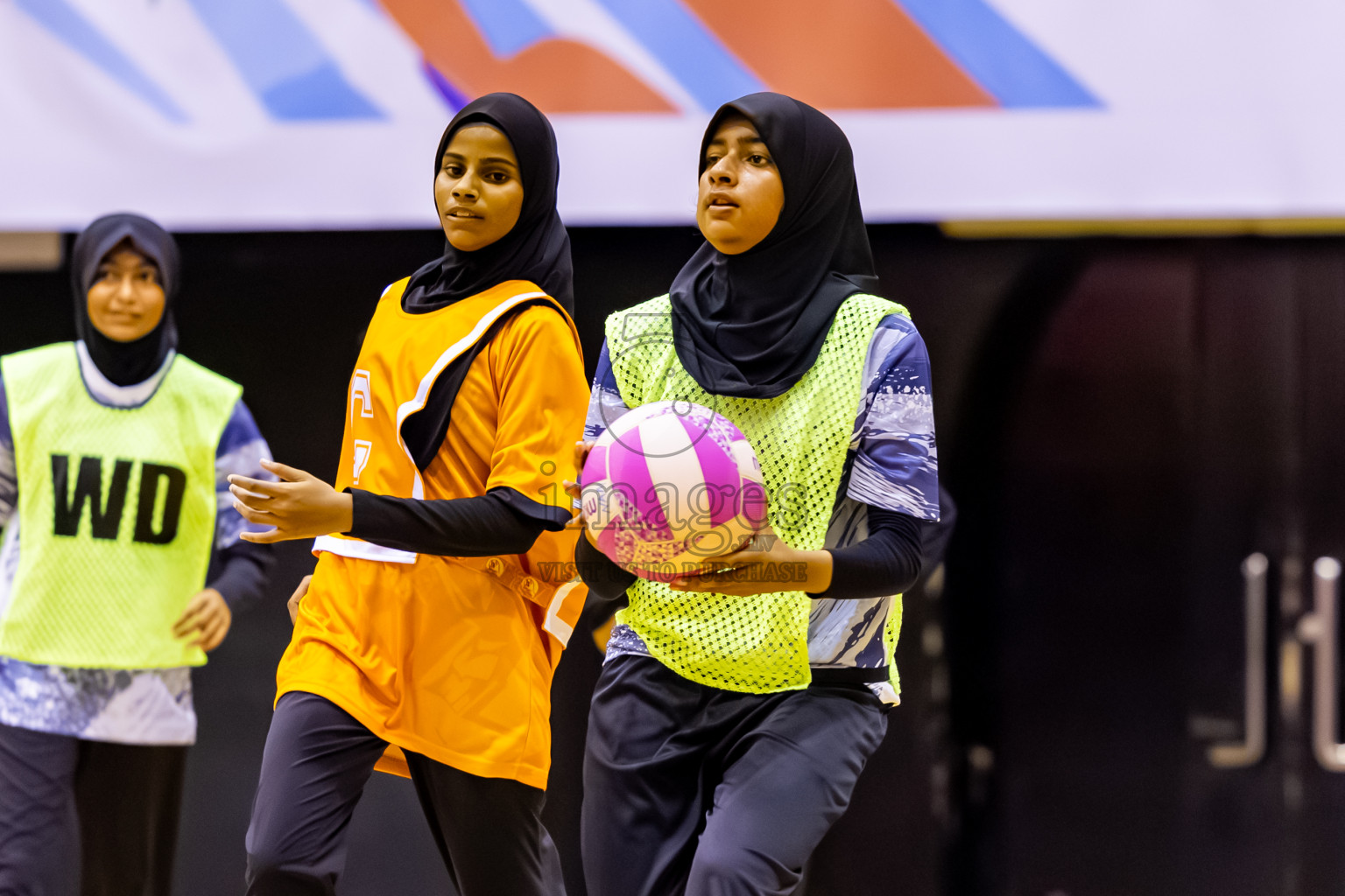SC Skylark vs Youth United SC in Day 5 of 24th Milo Netball Association Championship held in Social Center at Male', Maldives on Friday, 5th September 2025. Photos: Nausham Waheed / images.mv